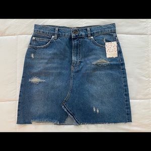 Free People Jean Skirt